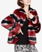 Rachel Rachel Roy Striped Faux-fur Jacket, Created For Macy's