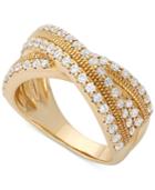 Wrapped In Love Diamond Crossover Ring In 14k Gold (1 Ct. T.w.)