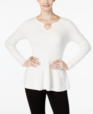 Thalia Sodi Hardware Peplum Sweater, Only At Macy's