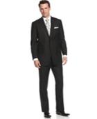 Perry Ellis Suit Comfort Stretch Black Solid