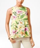 American Living Floral-print Sleeveless Top, Only At Macy's