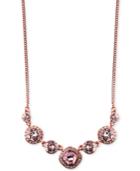 Givenchy Necklace, Rose Gold-tone Swarovski Vintage Crystal Frontal Necklace