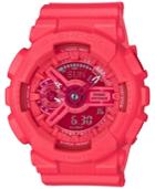 G-shock Women's Analog-digital S-series Coral Resin Strap Watch 46x49mm Gmas110vc-4a