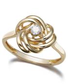 Wrapped In Love Diamond Ring, 14k Gold Diamond Love Knot Ring (1/10 Ct. T.w.)