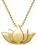 Alex Woo Lotus Blossom 16 Pendant Necklace In 14k Gold