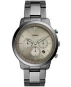 Fossil Men's Chronograph Neutra Smoke Stainless Steel Bracelet Watch 44mm