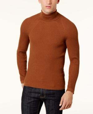 I.n.c. Men's Ribbed Turtleneck Sweater, Created For Macy's
