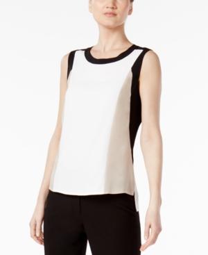Calvin Klein Colorblocked High-low Top