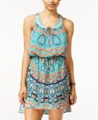 City Studios Juniors' Printed High-low Shift Dress