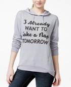 Pretty Rebellious Juniors' Take A Nap Graphic Pullover Hoodie