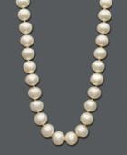 Belle De Mer Cultured Freshwater Pearl Strand Necklace (10-1/2-11-1/2mm) In 14k Gold
