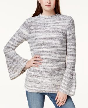 Kensie Bell-sleeve Spacedye Sweater