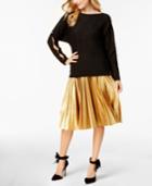 Charter Club Cashmere Embellished Split-sleeve Sweater, Created For Macy's