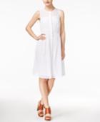 Maison Jules Cotton Eyelet Dress, Created For Macy's