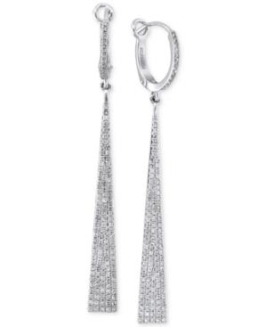 Effy Diamond Drop Earrings (3/4 Ct. T.w.) In 14k White Gold