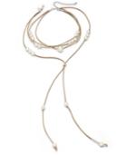 Catherine Stein For Inc International Concepts Imitation Pearl Faux Suede Choker Necklace, Only At Macy's