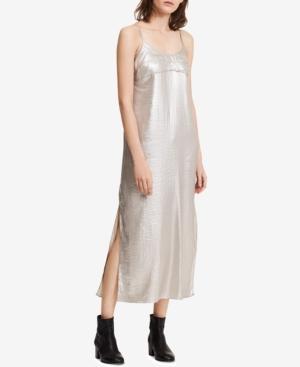 Calvin Klein Jeans Metallic Midi Slip Dress