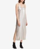 Calvin Klein Jeans Metallic Midi Slip Dress