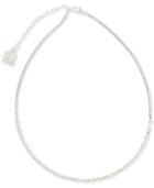 Anne Klein Silver-tone & Imitation Pearl Beaded Choker Necklace