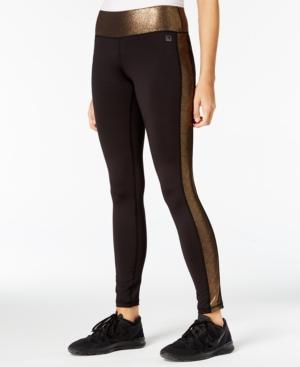 Material Girl Active Juniors' Metallic Leggings, Only At Macy's