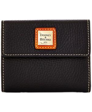 Dooney & Bourke Pebble Leather Small Flap Wallet