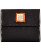 Dooney & Bourke Pebble Leather Small Flap Wallet
