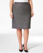 Calvin Klein Plus Size Tweed Skirt
