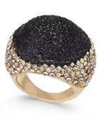 Thalia Sodi Gold-tone Glitter And Crystal Bubble Ring, Only At Macy's