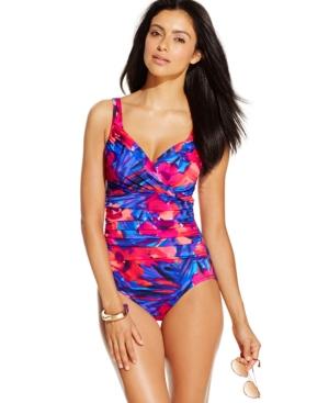 Inc International Concepts V-neck One-piece Swimsuit, Only At Macy's Women's Swimsuit