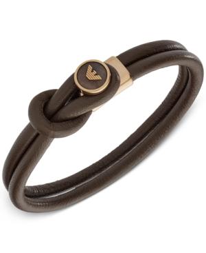 Emporio Armani Men's Leather Toggle Bracelet Egs2213251