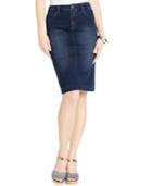 Style & Co. Knit Denim Skirt, Only At Macy's