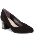 Bar Iii Petunia Embellished Block-heel Pumps, Created For Macy's Women's Shoes