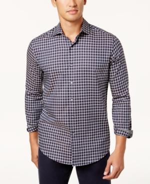 Tasso Elba Men's Checkered Shirt, Created For Macy's