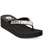 Yellow Box Honora Wedge Flip Flops Women's Shoes