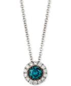 Le Vian Exotics Diamond Circular Pendant Necklace (1/4 Ct. T.w.) In 14k White Gold