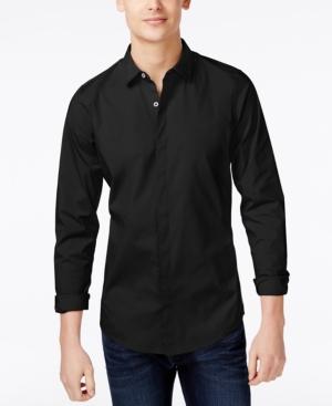 Armani Exchange Men's Solid Stretch Slim Fit Shirt