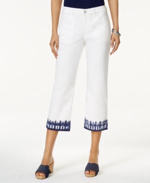 Style & Co Dyed-hem Capri Jeans, Only At Macy's