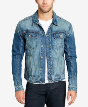 William Rast Men's Medium Indigo Denim Jacket