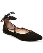 Steve Madden Eleanorr Suede Lace-up Flats