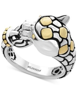 Effy Two-tone Dragon Ring In Sterling Silver And 18k Gold