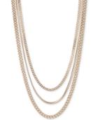 Dkny Gold-tone Multi-layer Necklace, Created For Macy's