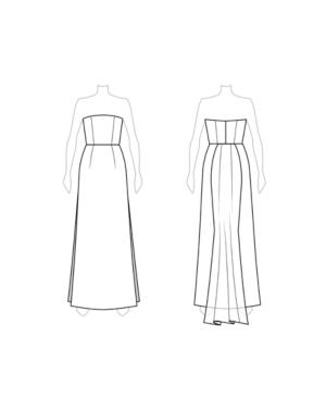 Customize: Remove Draped Arm-bands - Fame And Partners Empire Dress