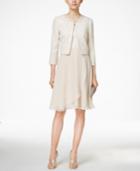 Tahari Asl Dress And Jacket Set