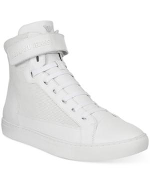 Armani Jeans Men's Perforated Hi-top Sneaker Men's Shoes