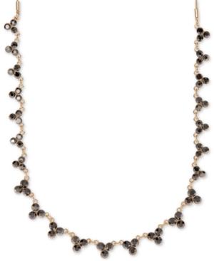 Lonna & Lilly Gold-tone Jet Crystal Collar Necklace