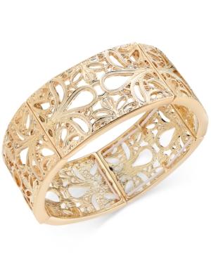 Thalia Sodi Gold-tone Filigree Stretch Bracelet, Created For Macy's