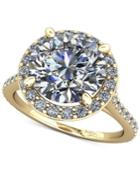 Diamond Square Halo Mount Setting (1/3 Ct. T.w.) In 14k Gold