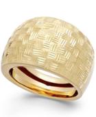 Woven Dome Ring In 14k Gold