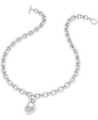 Diamond Heart Pendant Necklace (1/4 Ct. T.w.) In Sterling Silver