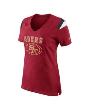 Nike Women's Short-sleeve San Francisco 49ers V-neck T-shirt